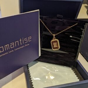 18K Gold-plated initial E necklace